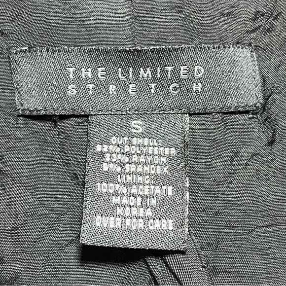 Vintage The Limited Stretch Jacket Womens Small Black Lined Full Zip - Picture 5 of 11